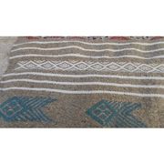 Traditional handmade Berber grey carpet in pure wool 110×70cm