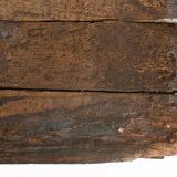French industrial console table in solid wood, 1920s