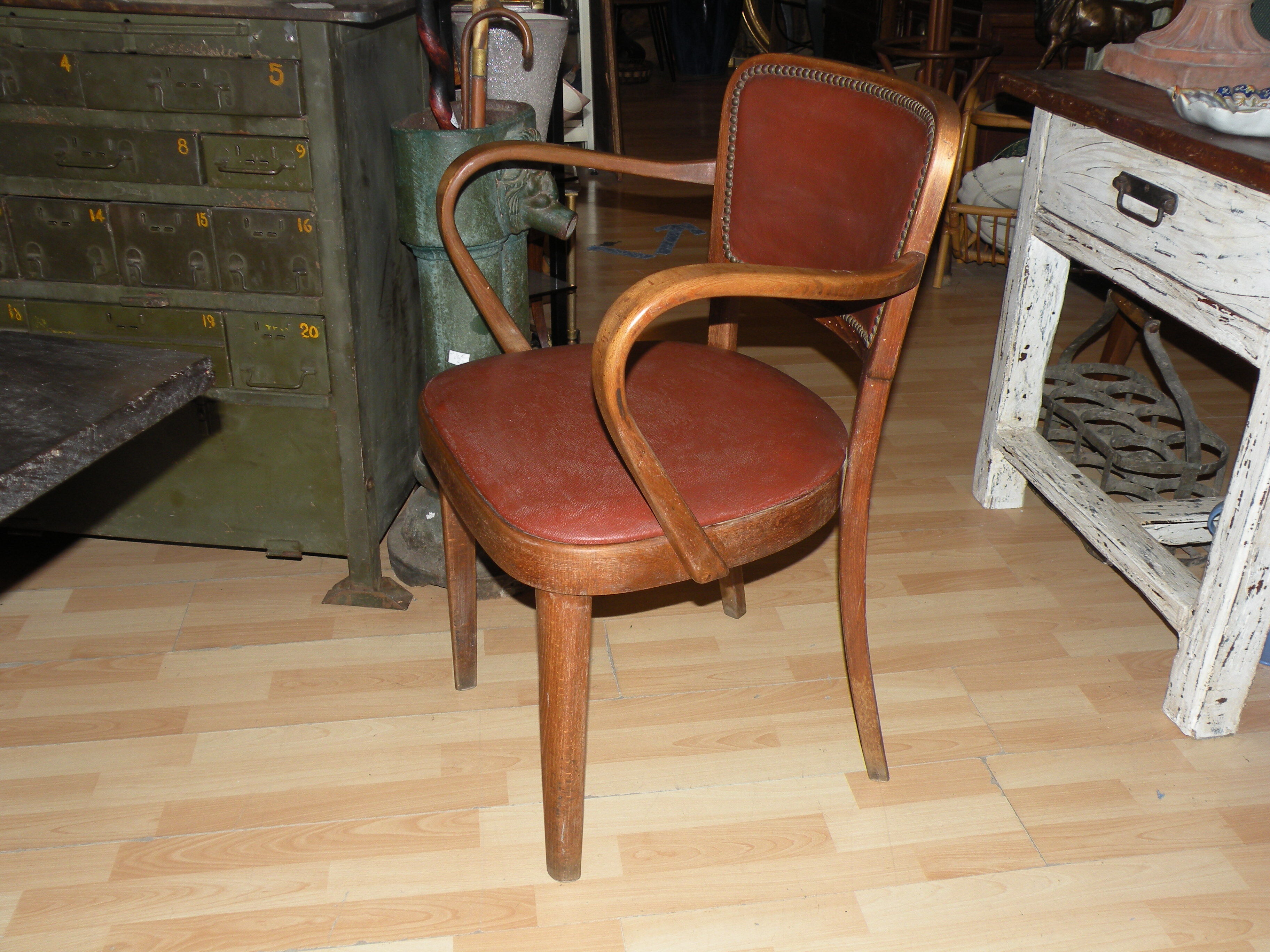 Fauteuil Thonet, bois courbé 1940, 1950