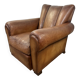 Vintage Leather Club Armchair from the 1950s