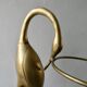 Stilt umbrella holder, brass heron, 70s