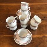 Série de 9 tasses anciennes