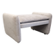 Velvet ottoman footstool by Steiner, France circa 1970