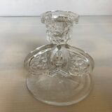 Candle holders flowers butterfly wings moulded glass