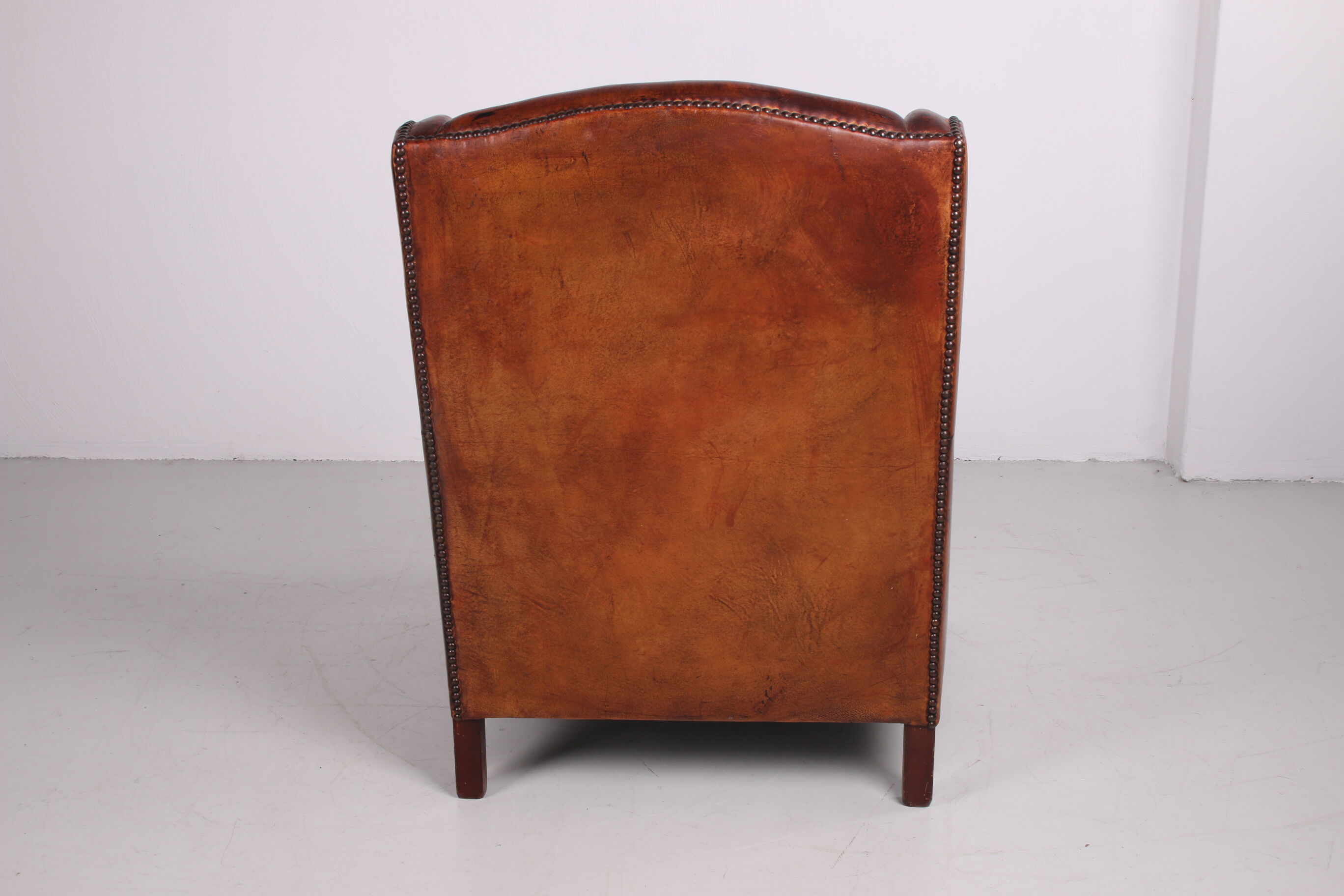 Sheep leather Club armchair, 1970s