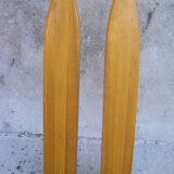 Pair of wooden boat oars