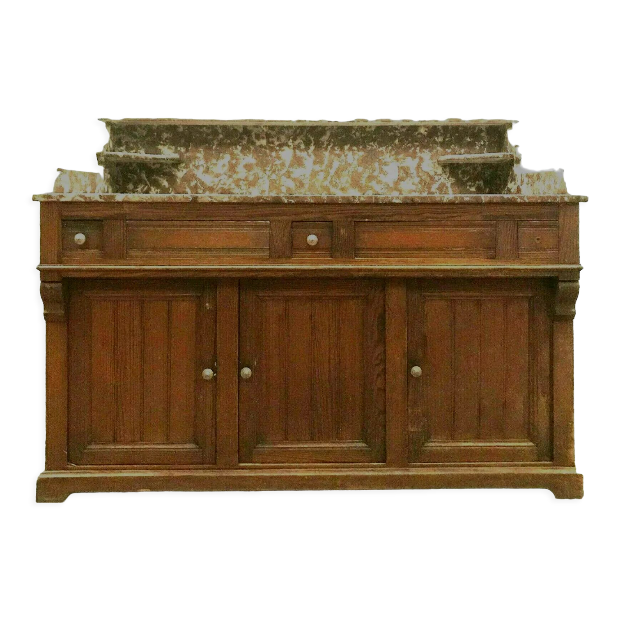 20th century solid fir washbasin unit