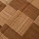 4x6 Checkered Pattern Camel Brown Vintage Kilim Rug, 140x172Cm
