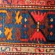 Handmade vintage Persian Hamadan rug 137cm x 194cm, 1960s