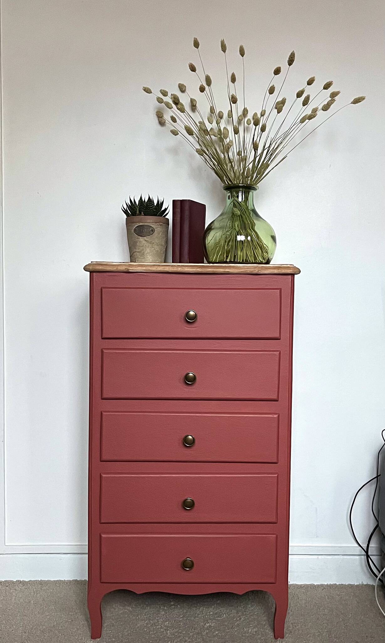 Vintage terracotta chiffonier weekly