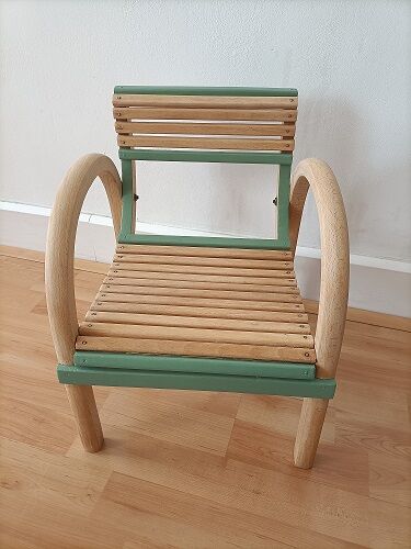 Chaise baumann en bois courbe