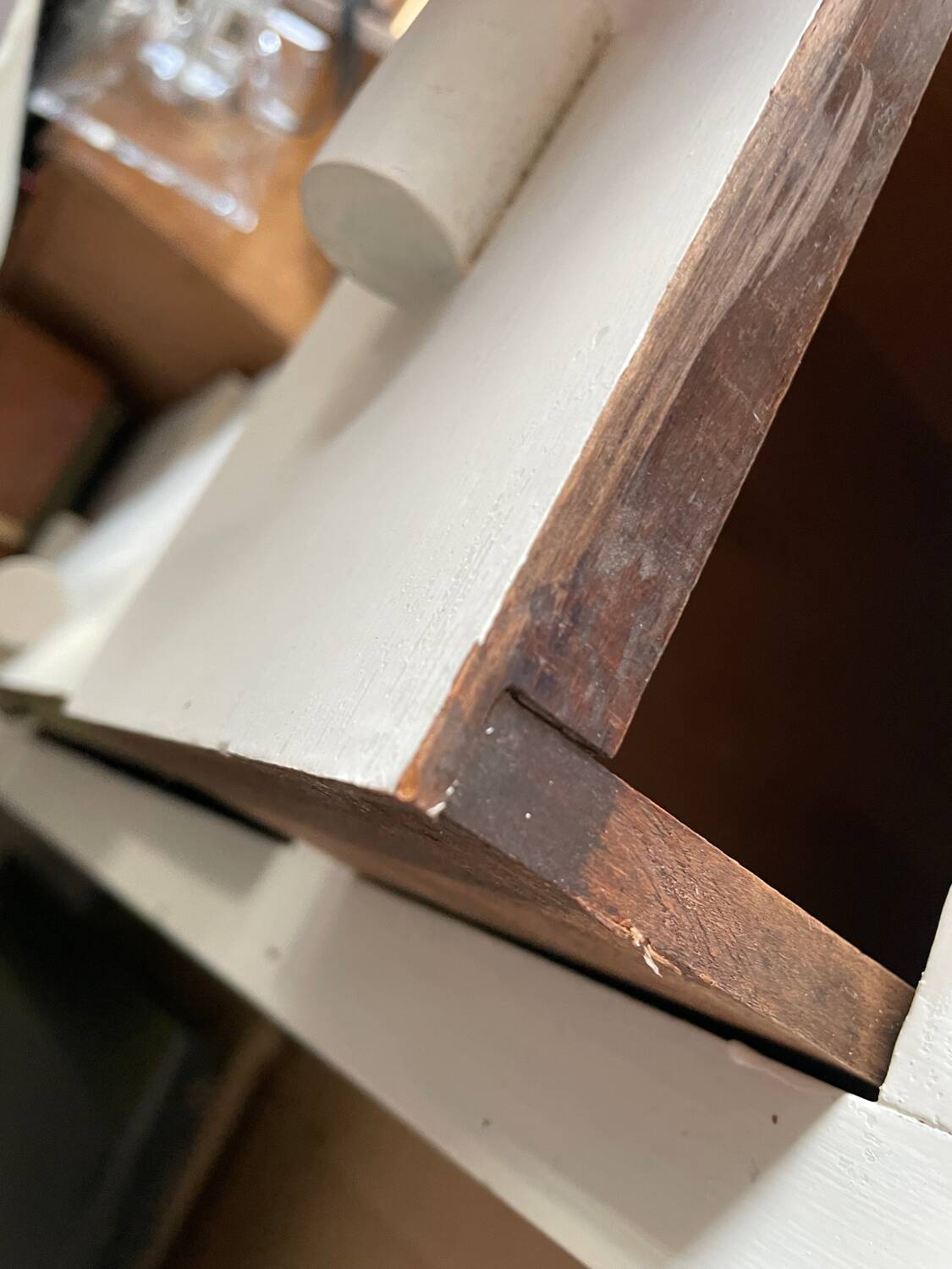 Set of 2 small 50s bedside tables