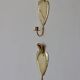 Pair of Swedish brass wall lights from the mid-century by Arvika.