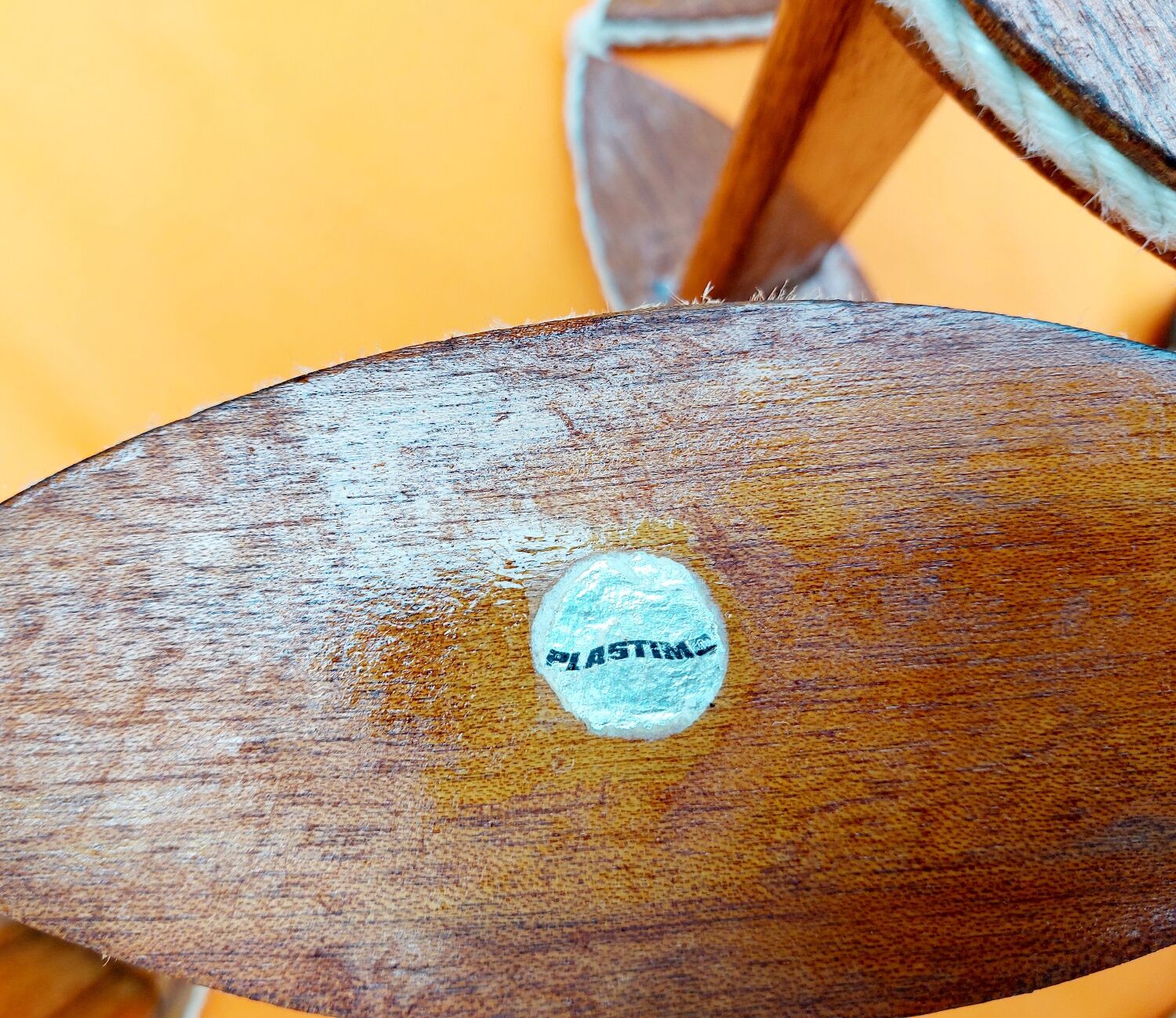 Echelle de bateau vintage bois et cordage