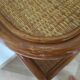 Vintage - sideboard - chest of drawers - woven rattan chest of drawers - wood - bamboo - 80s