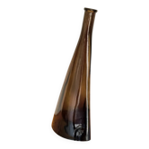 Bouteille décorative vintage Paco O Frey en verre fumé années 70