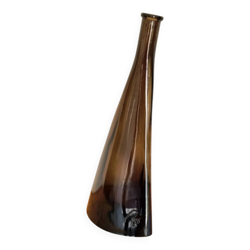 Vintage decorative bottle Paco O Frey in smoked glass from the 1970s.