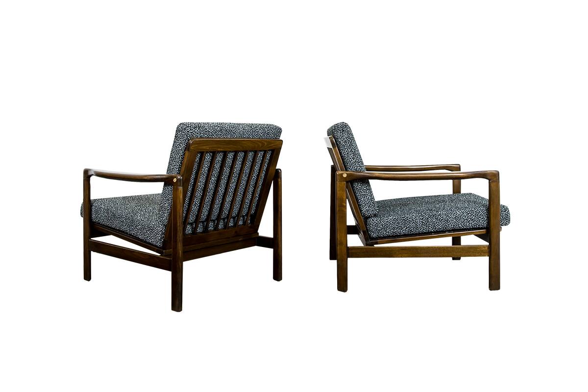 Mid Century Armchairs By Zenon Bączyk, 1960's, Set Of 2