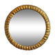 Midcentury gilded wooden sun mirror, France, 49cm