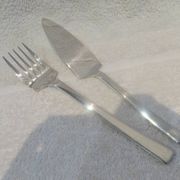 Couvert à servir le poisson 2p métal aregnté orfèvre Christofle Concorde