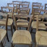 Pair of rush-seated chairs