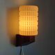 Wall lamp in opaline and vintage teak