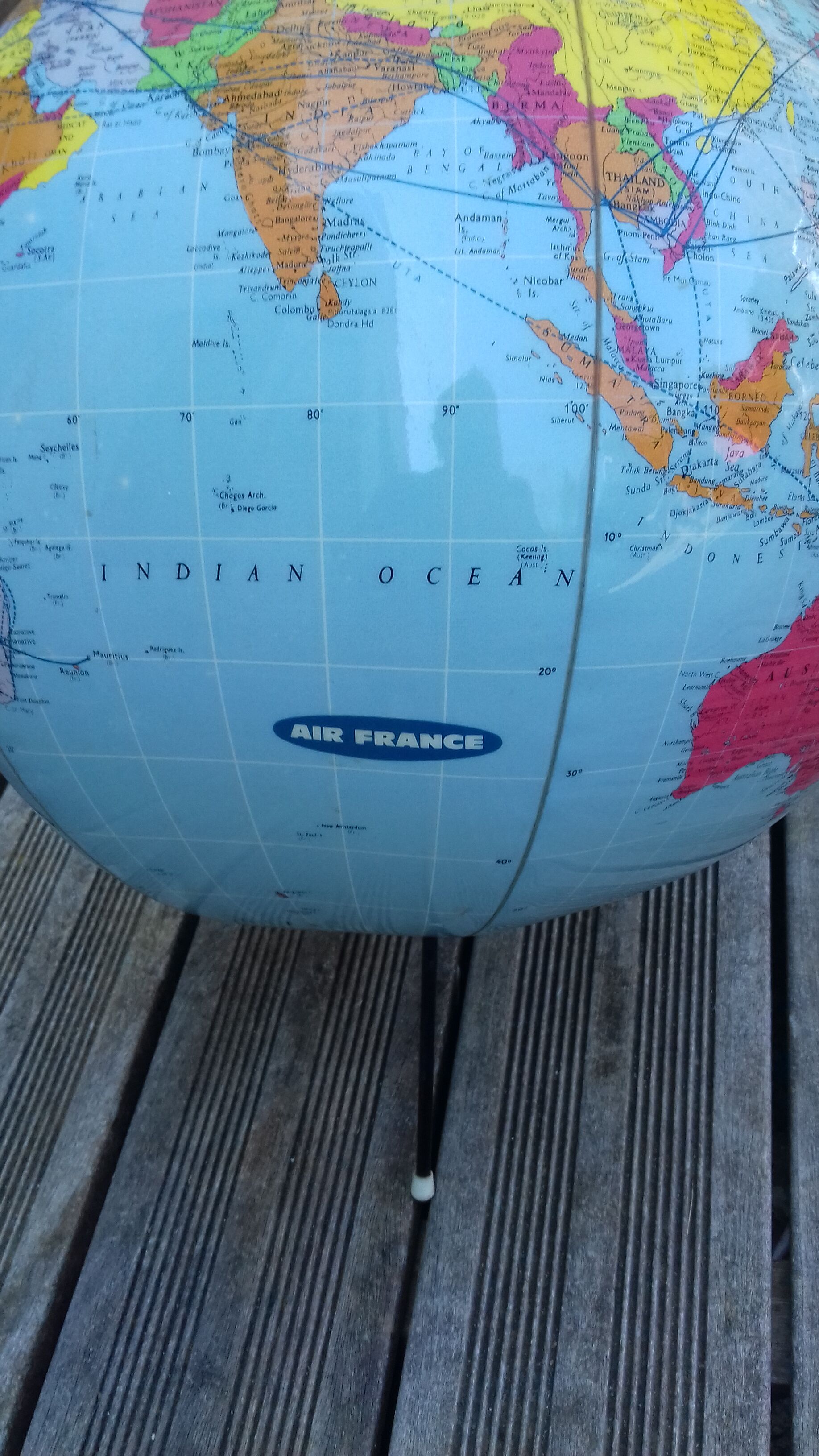 Mappemonde Air France vintage