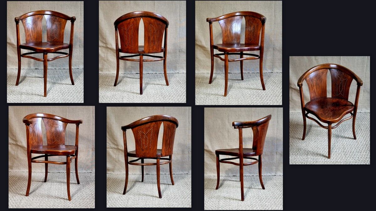 Fauteuil de bureau Thonet n°1 fin XIXe, début XXe