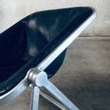 Plona Leather Side Chair by Giancarlo Piretti for Castelli, 1970s