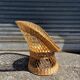 Vintage rattan and wicker armchair