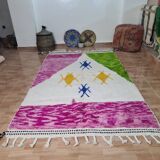 Handmade wool berber rug 250 x 150 cm