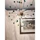 Contemporary Green “Star” Murano Glass Sputnik Chandelier