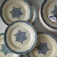 6 dessert plates ironstone J. Vieillard Bordeaux "Garland"
