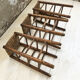 Set de 3 tabourets en paille hauts