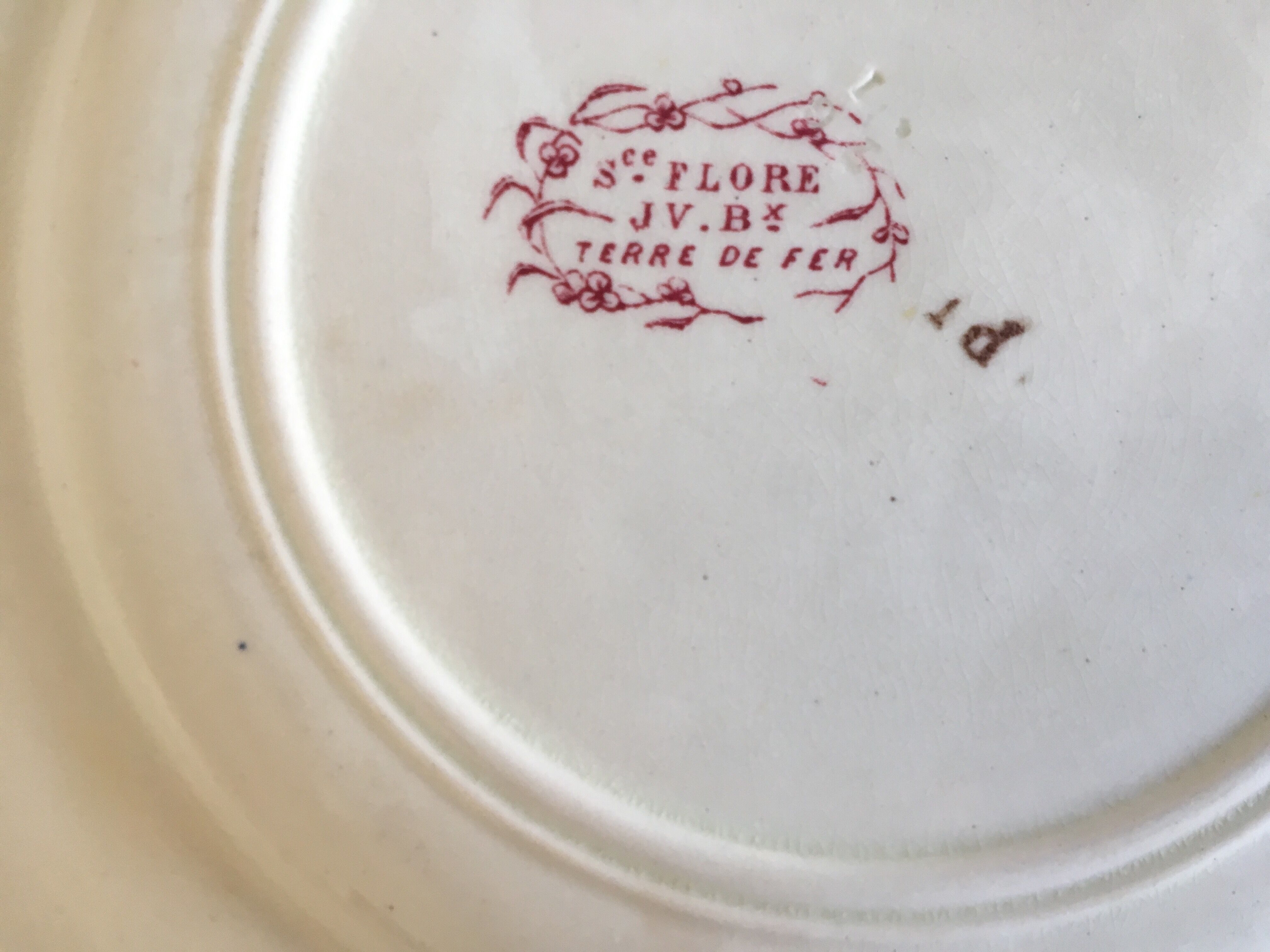 Flat plates J Vieillard Bordeaux, 1850