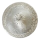 Vintage curved glass ceiling lamp