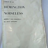 portable Remington typewriter with its suitcase and original cover