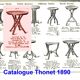 Thonet round table N°14 called "Mikado" - 1890 -