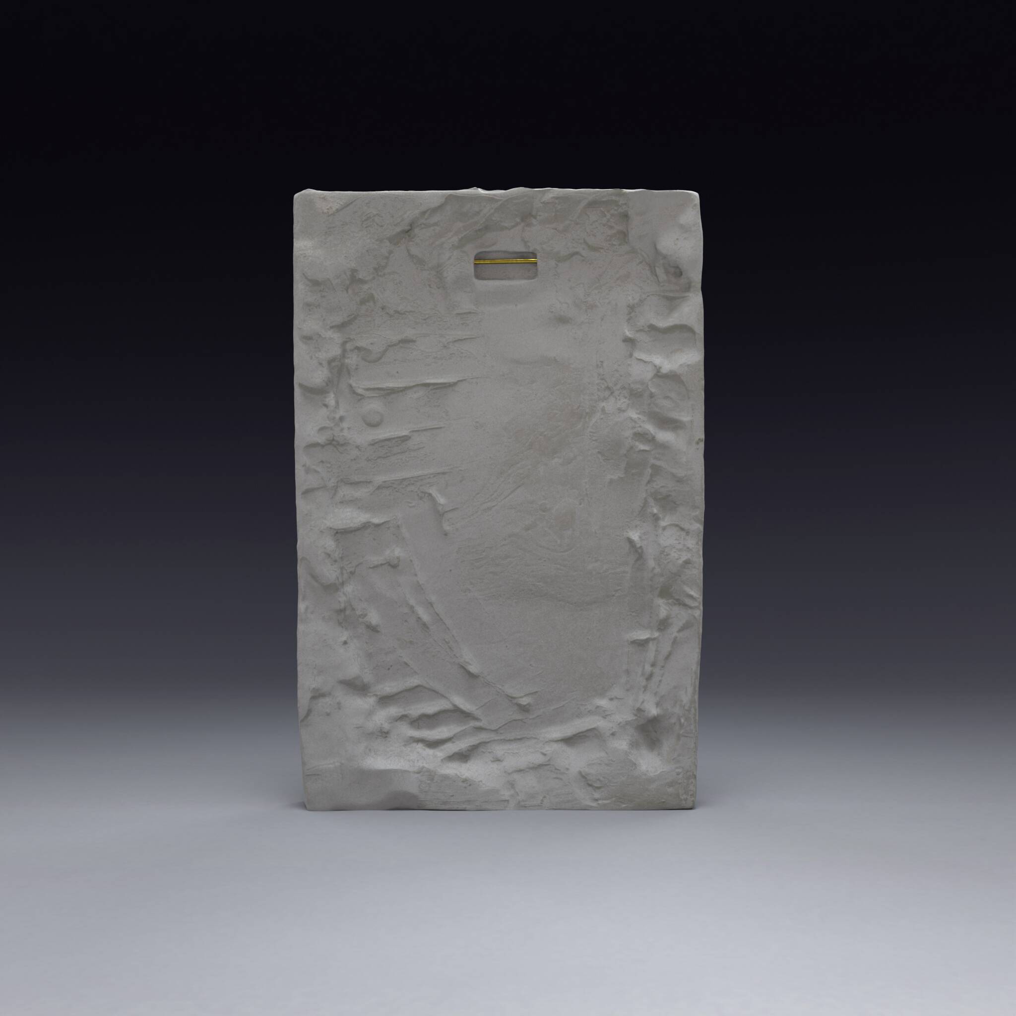 Bas-relief en plâtre d’une feuille d’acanthe