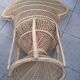 Pair of Emmanuelle rattan armchairs