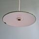 Industrial pendant light in green enamelled sheet metal, 1930s-40s
