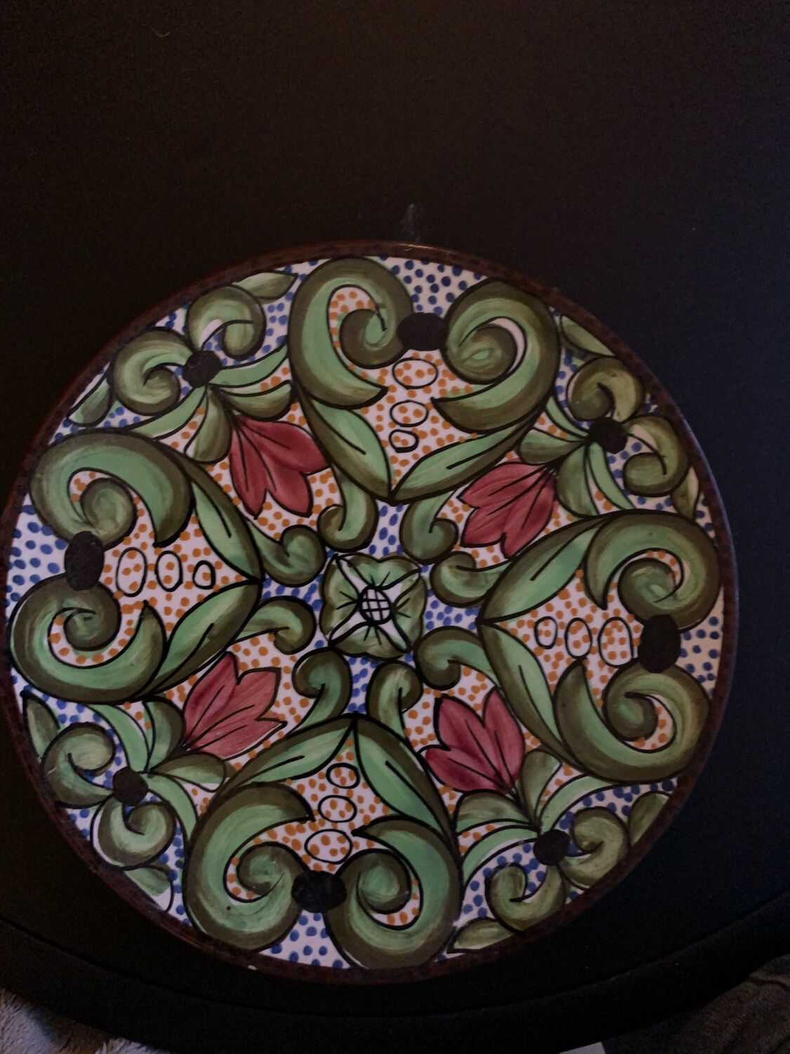Decorative plate Saljo Crespo