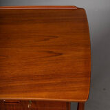 Danish vintage teak design desk by svend age madsen for hp hansen, 1960s