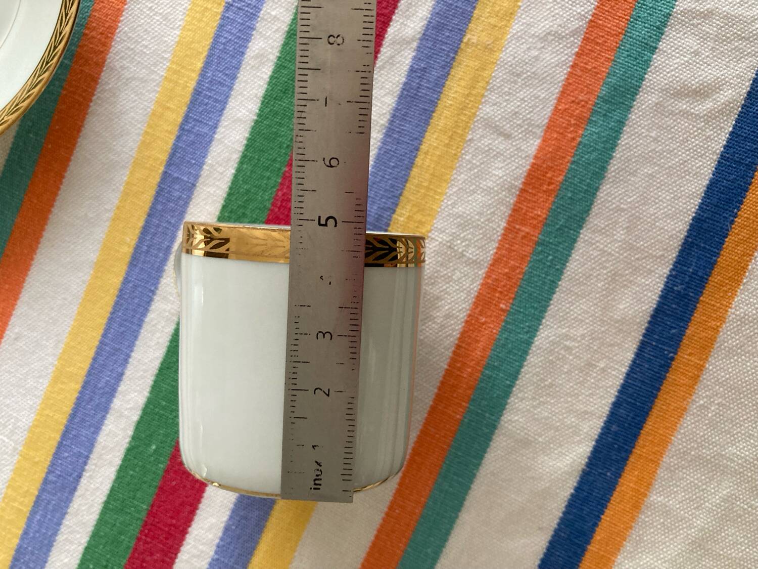 6 tasses à café et soucoupe porcelaine de Limosges