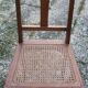 Chaise bois et cannage art-déco
