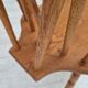 Années 1960, suite de 4 chaises de salle à manger scandinaves en bois de chêne massif, bon état d'origine.