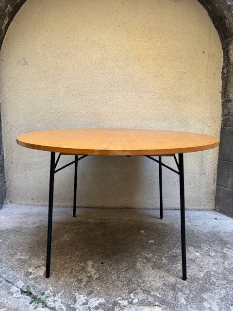 round dining table Alain Richard 1950 vintage