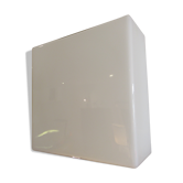 Plafonnier vintage en verre blanc Lita