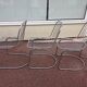 Set of 6 chrome chairs