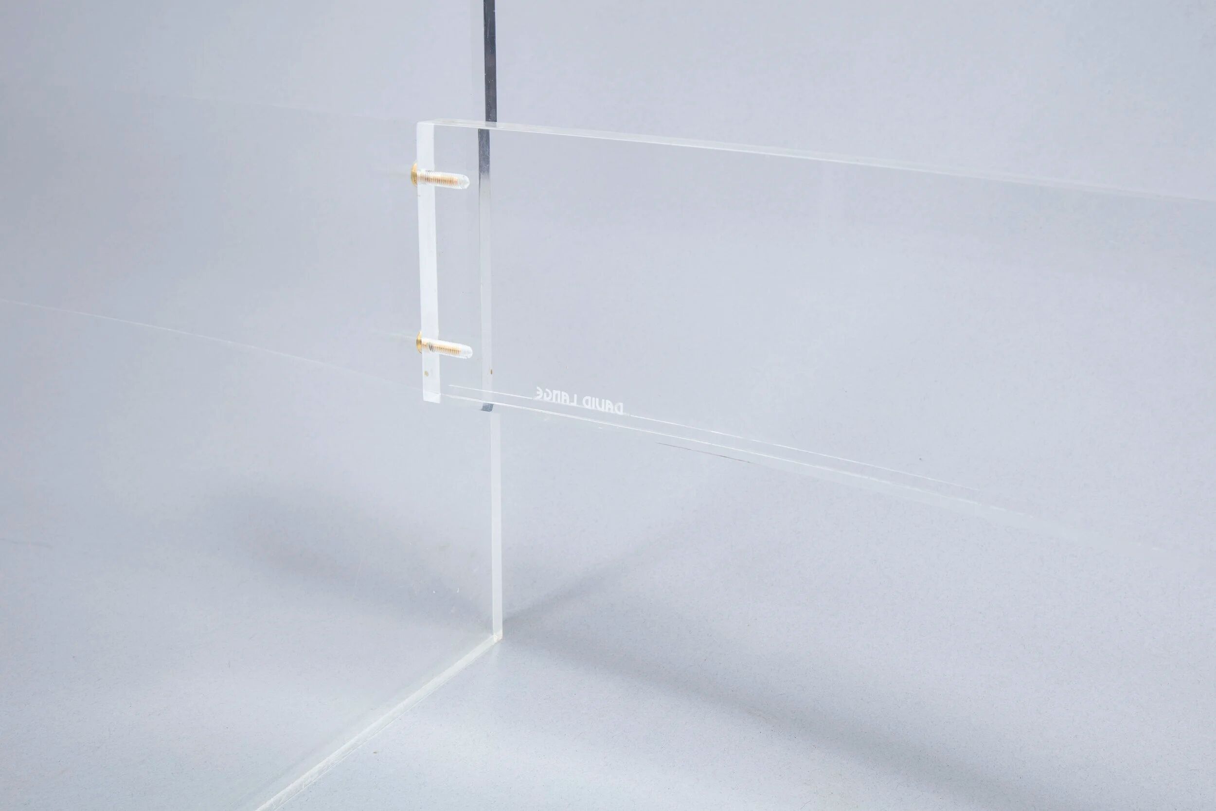 Console en plexiglas des années 70 de David Lange